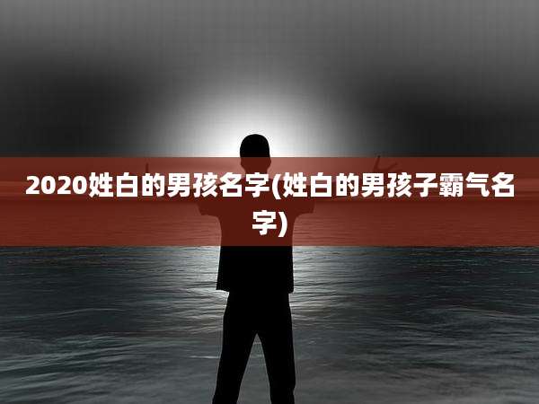 2020姓白的男孩名字(姓白的男孩子霸气名字)