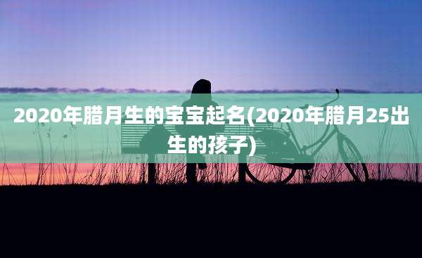 2020年腊月生的宝宝起名(2020年腊月25出生的孩子)