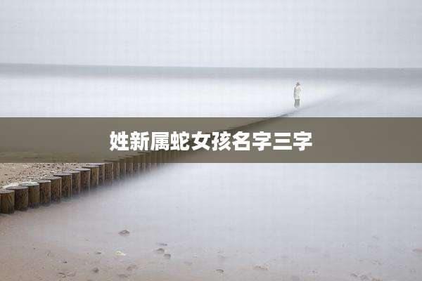 姓新属蛇女孩名字三字