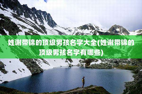 姓谢带锦的顶级男孩名字大全(姓谢带锦的顶级男孩名字有哪些)