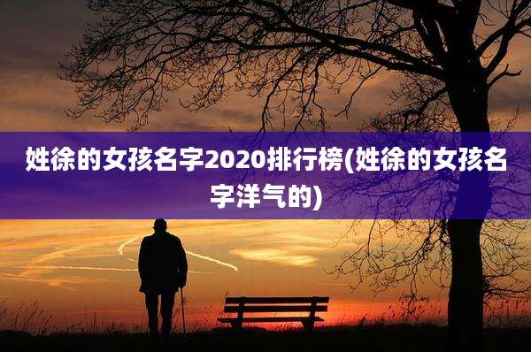 姓徐的女孩名字2020排行榜(姓徐的女孩名字洋气的)