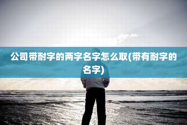 公司带耐字的两字名字怎么取(带有耐字的名字)