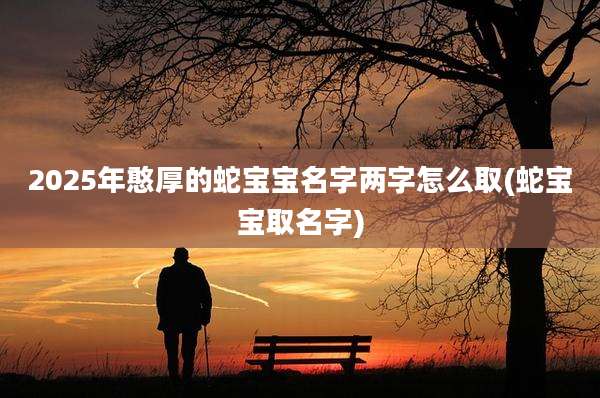 2025年憨厚的蛇宝宝名字两字怎么取(蛇宝宝取名字)
