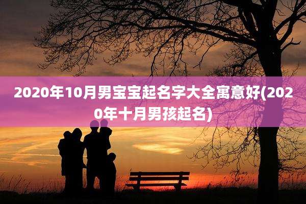 2020年10月男宝宝起名字大全寓意好(2020年十月男孩起名)