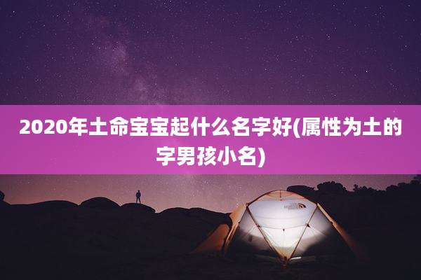 2020年土命宝宝起什么名字好(属性为土的字男孩小名)