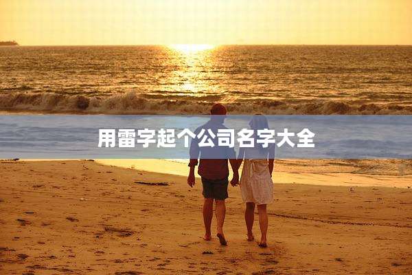 用雷字起个公司名字大全