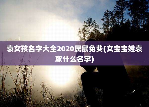 袁女孩名字大全2020属鼠免费(女宝宝姓袁取什么名字)