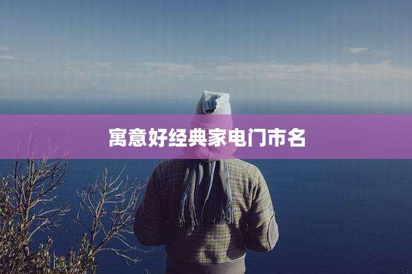 寓意好经典家电门市名