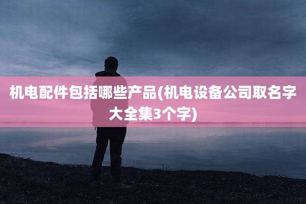 机电配件包括哪些产品(机电设备公司取名字大全集3个字)