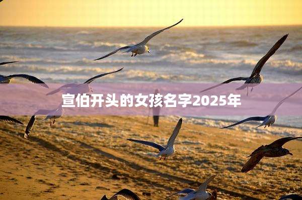 宣伯开头的女孩名字2025年