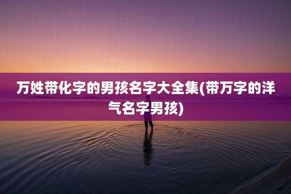 万姓带化字的男孩名字大全集(带万字的洋气名字男孩)