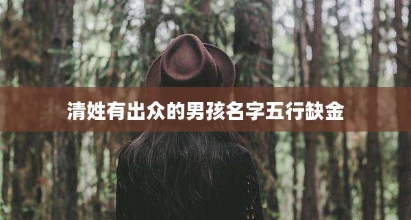 清姓有出众的男孩名字五行缺金