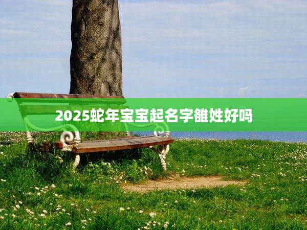 2025蛇年宝宝起名字雒姓好吗