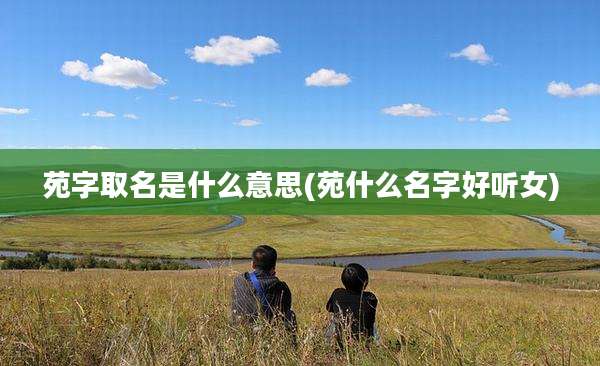 苑字取名是什么意思(苑什么名字好听女)