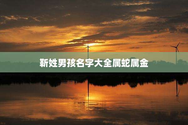 靳姓男孩名字大全属蛇属金
