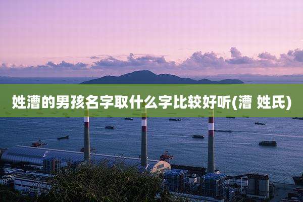 姓漕的男孩名字取什么字比较好听(漕 姓氏)