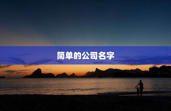 简单的公司名字
