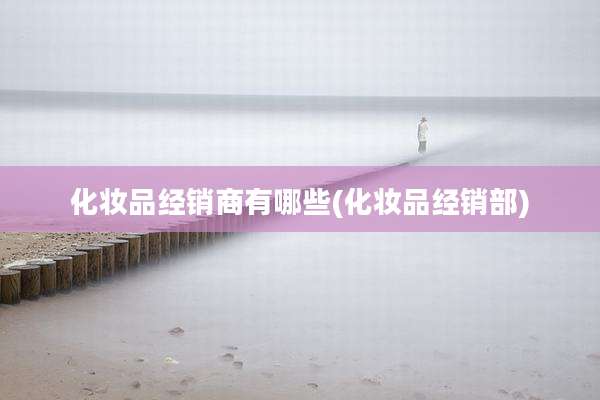 化妆品经销商有哪些(化妆品经销部)