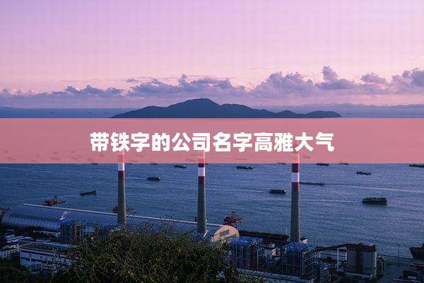 带铁字的公司名字高雅大气