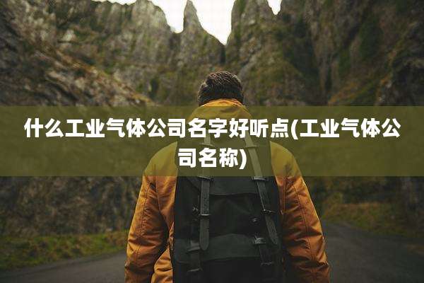 什么工业气体公司名字好听点(工业气体公司名称)