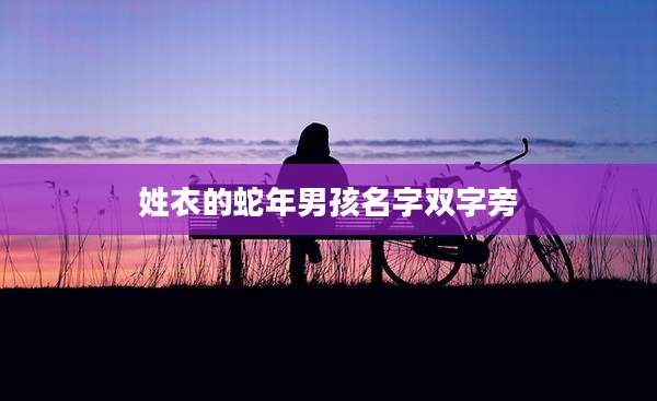 姓衣的蛇年男孩名字双字旁