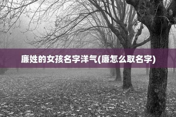 廉姓的女孩名字洋气(廉怎么取名字)