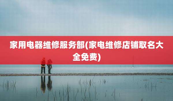 家用电器维修服务部(家电维修店铺取名大全免费)