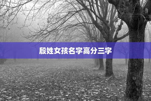 殷姓女孩名字高分三字