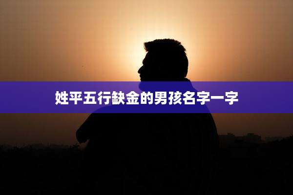 姓平五行缺金的男孩名字一字