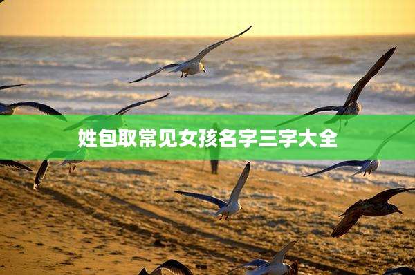 姓包取常见女孩名字三字大全