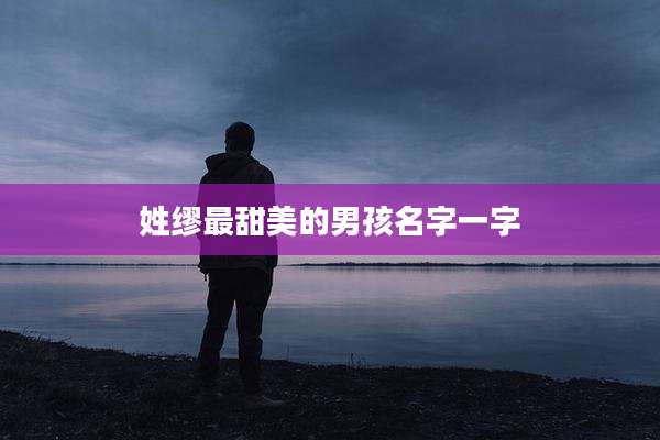 姓缪最甜美的男孩名字一字