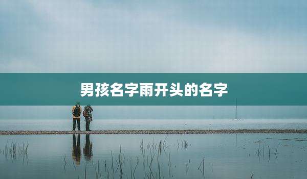 男孩名字雨开头的名字