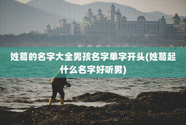 姓葛的名字大全男孩名字单字开头(姓葛起什么名字好听男)