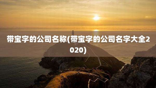 带宝字的公司名称(带宝字的公司名字大全2020)