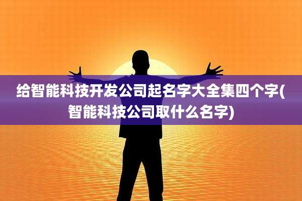 给智能科技开发公司起名字大全集四个字(智能科技公司取什么名字)