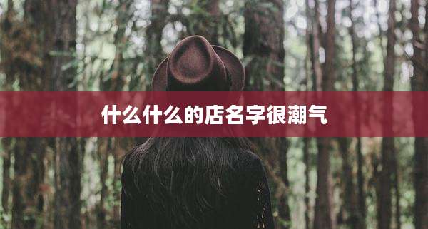 什么什么的店名字很潮气