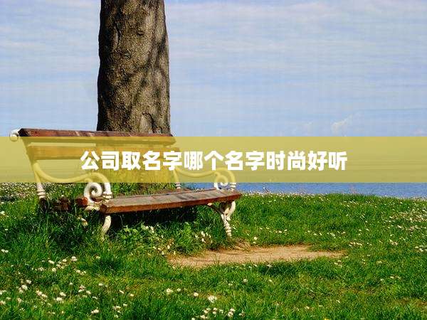 公司取名字哪个名字时尚好听