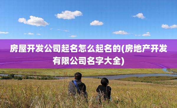 房屋开发公司起名怎么起名的(房地产开发有限公司名字大全)