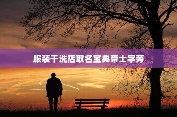 服装干洗店取名宝典带士字旁