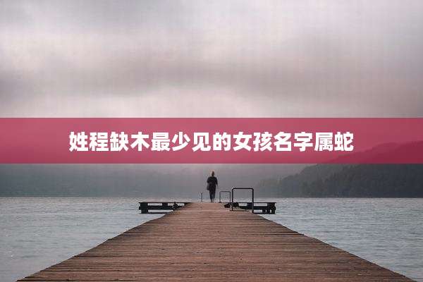 姓程缺木最少见的女孩名字属蛇