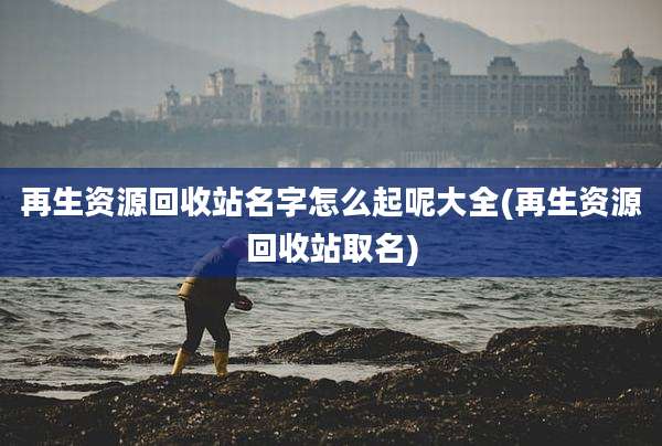 再生资源回收站名字怎么起呢大全(再生资源回收站取名)