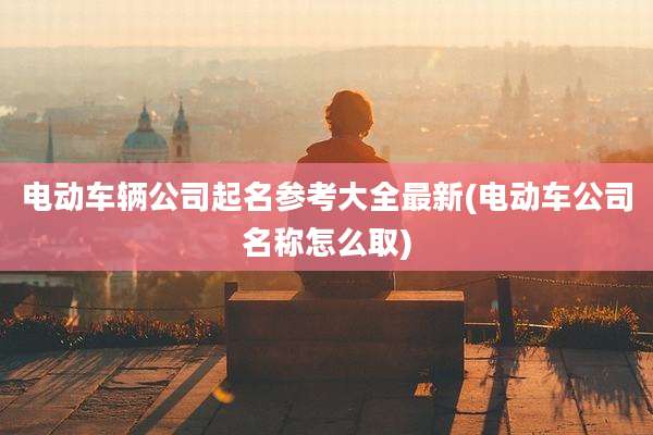 电动车辆公司起名参考大全最新(电动车公司名称怎么取)