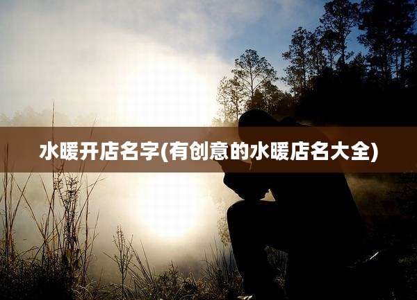 水暖开店名字(有创意的水暖店名大全)