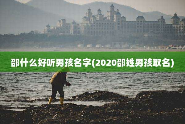 邵什么好听男孩名字(2020邵姓男孩取名)