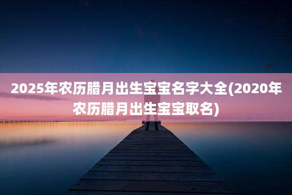 2025年农历腊月出生宝宝名字大全(2020年农历腊月出生宝宝取名)
