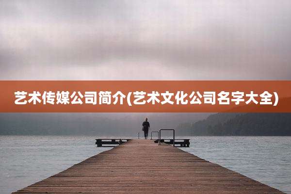 艺术传媒公司简介(艺术文化公司名字大全)