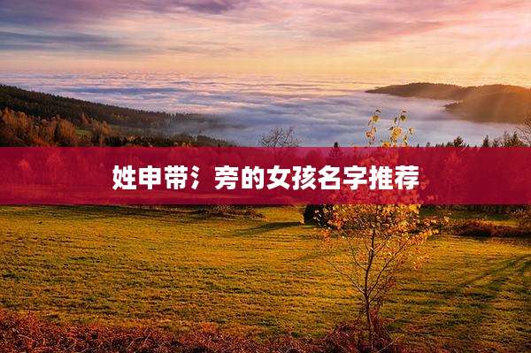 姓申带氵旁的女孩名字推荐