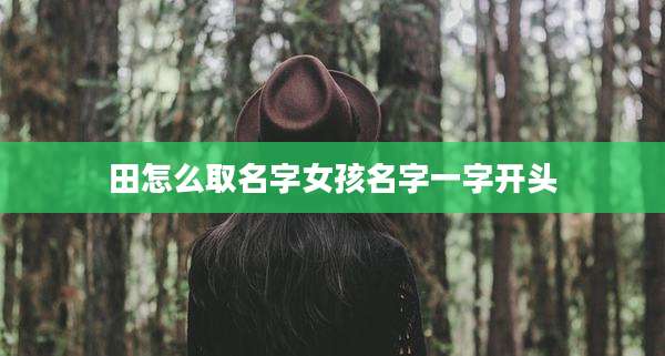 田怎么取名字女孩名字一字开头