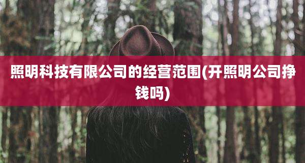 照明科技有限公司的经营范围(开照明公司挣钱吗)