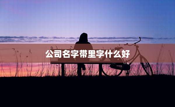 公司名字带里字什么好